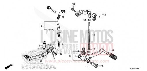 PEDALE CB500FAJ de 2018